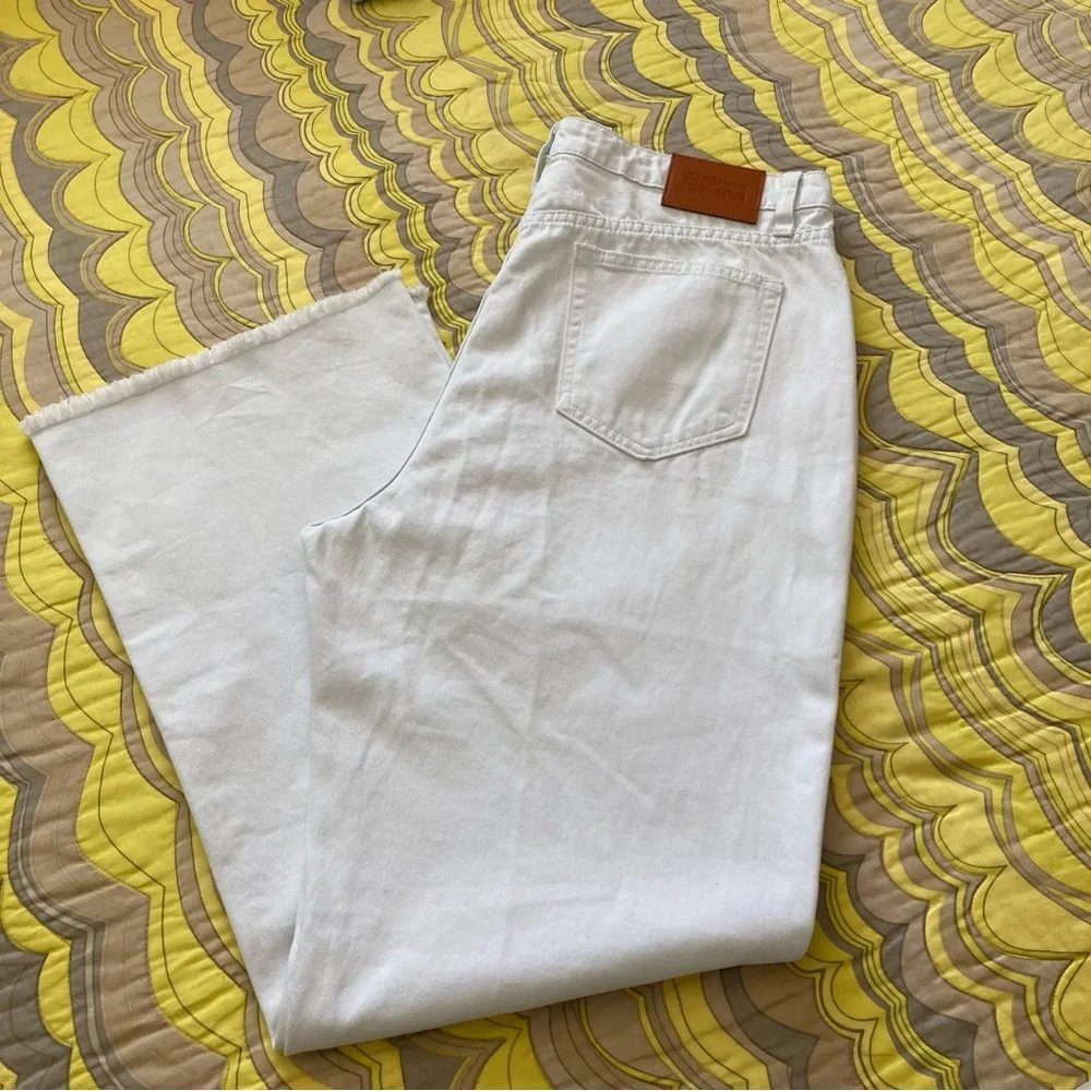 Princess Polly Carey Denim High Waist White Jeans | New without Tags - Picture 8 of 13